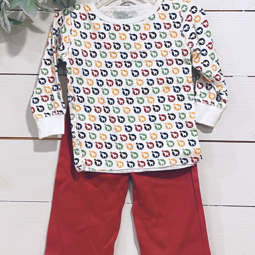 NWT! Sweet Peanut Cotton Set Elephant print